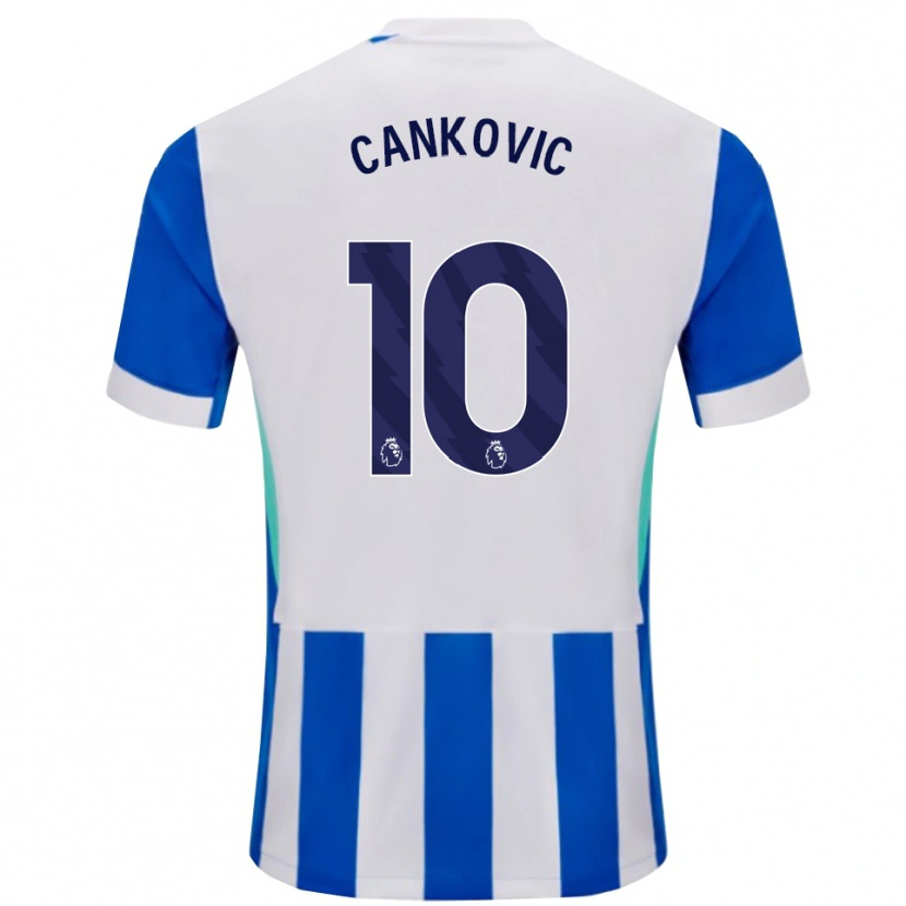 Danxen Kobiety Jelena Čanković #10 Niebiesko-Biały Domowa Koszulka 2025/26 Koszulki Klubowe