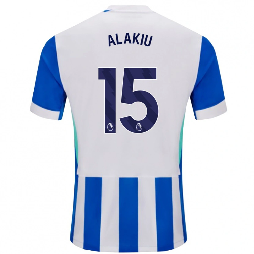Danxen Kobiety Isaiah Alakiu #15 Niebiesko-Biały Domowa Koszulka 2025/26 Koszulki Klubowe