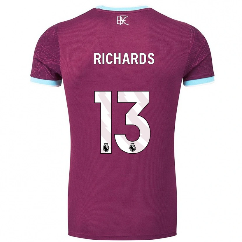 Danxen Kobiety Jade Richards #13 Burgundowo-Błękitny Domowa Koszulka 2025/26 Koszulki Klubowe