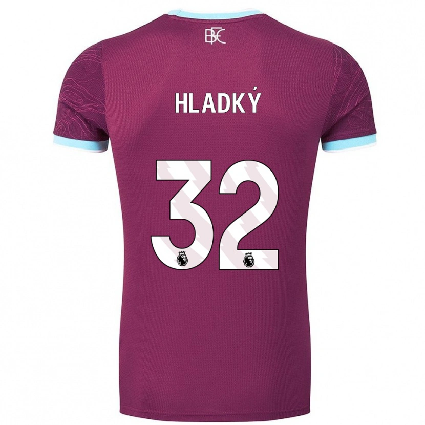 Danxen Kobiety Vaclav Hladky #32 Burgundowo-Błękitny Domowa Koszulka 2025/26 Koszulki Klubowe