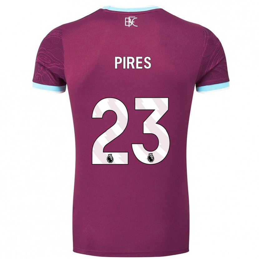 Danxen Kobiety Lucas Pires #23 Burgundowo-Błękitny Domowa Koszulka 2025/26 Koszulki Klubowe