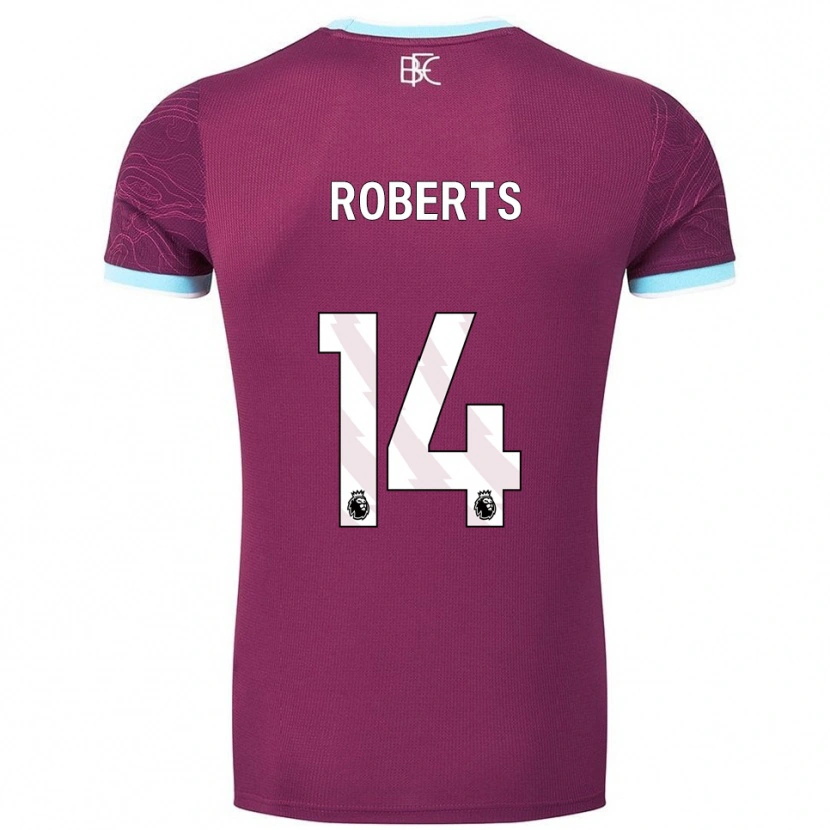 Danxen Kobiety Connor Roberts #14 Burgundowo-Błękitny Domowa Koszulka 2025/26 Koszulki Klubowe