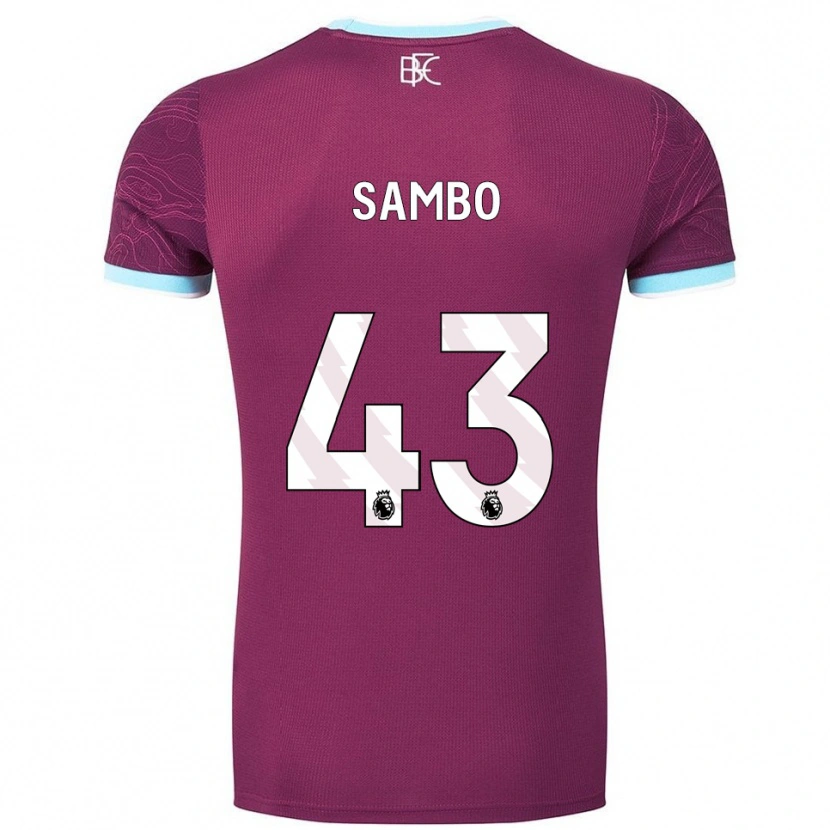 Danxen Kobiety Shurandy Sambo #43 Burgundowo-Błękitny Domowa Koszulka 2025/26 Koszulki Klubowe