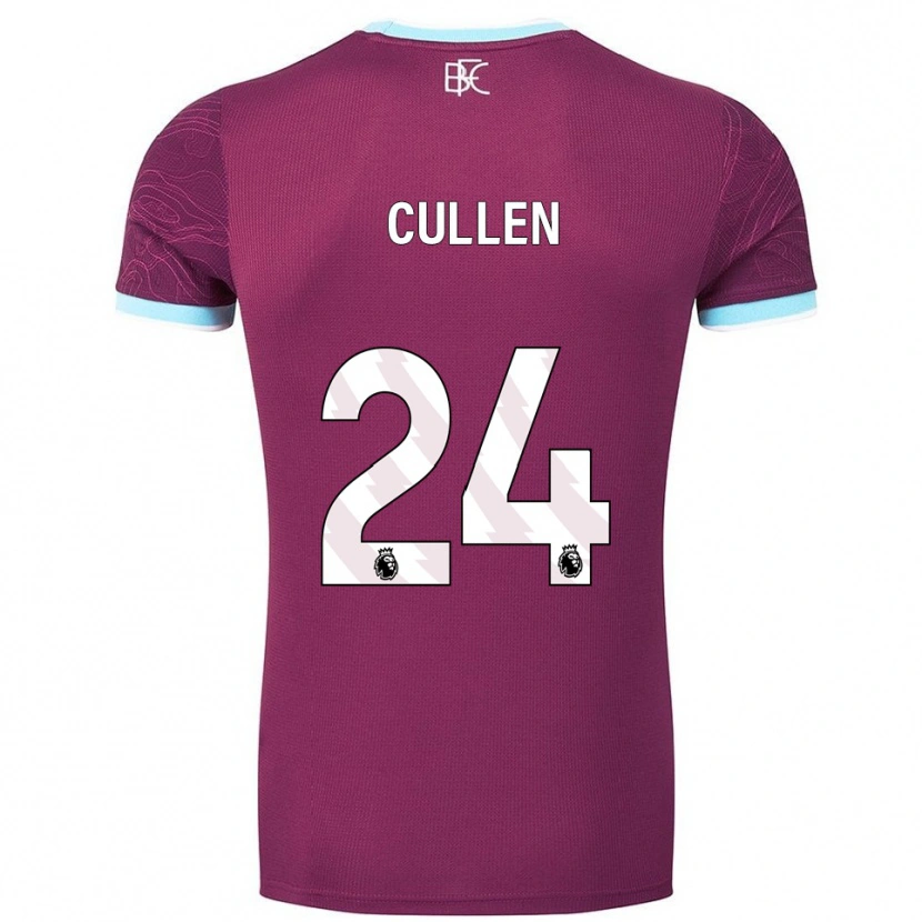 Danxen Kobiety Josh Cullen #24 Burgundowo-Błękitny Domowa Koszulka 2025/26 Koszulki Klubowe