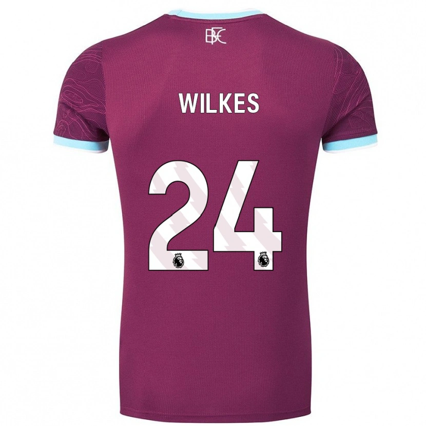 Danxen Kobiety Tilly Wilkes #24 Burgundowo-Błękitny Domowa Koszulka 2025/26 Koszulki Klubowe