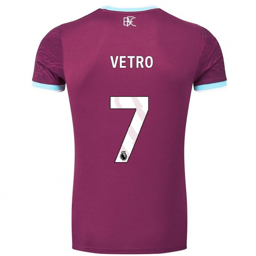 Danxen Kobiety Julien Vetro #7 Burgundowo-Błękitny Domowa Koszulka 2025/26 Koszulki Klubowe