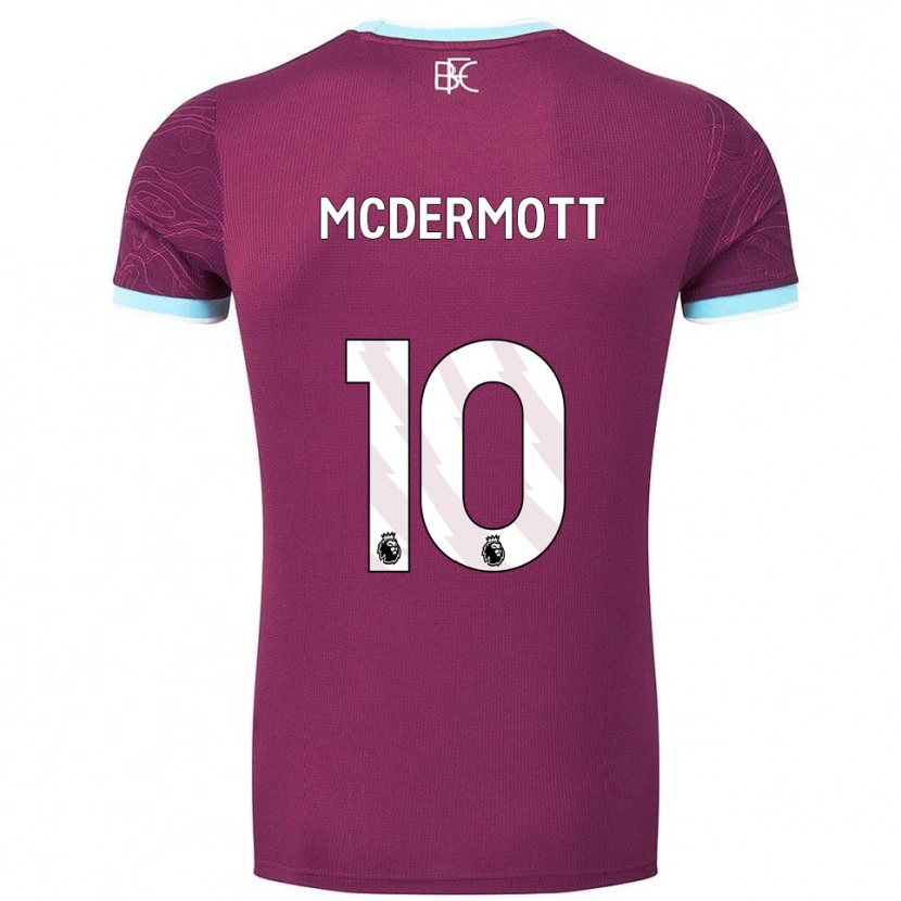 Danxen Kobiety Tommy Mcdermott #10 Burgundowo-Błękitny Domowa Koszulka 2025/26 Koszulki Klubowe