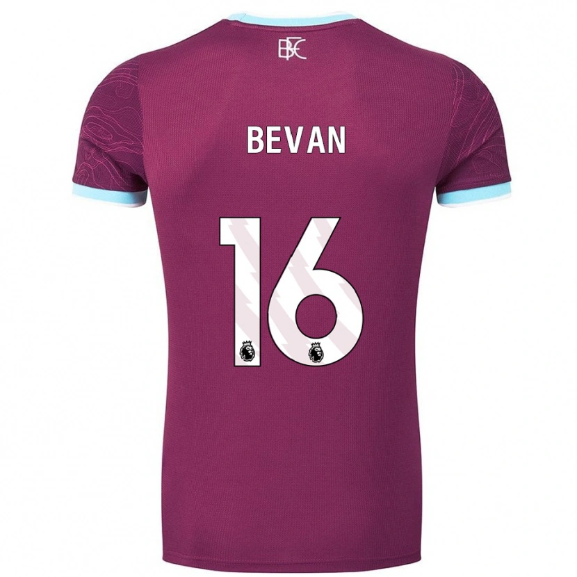 Danxen Kobiety Joe Bevan #16 Burgundowo-Błękitny Domowa Koszulka 2025/26 Koszulki Klubowe