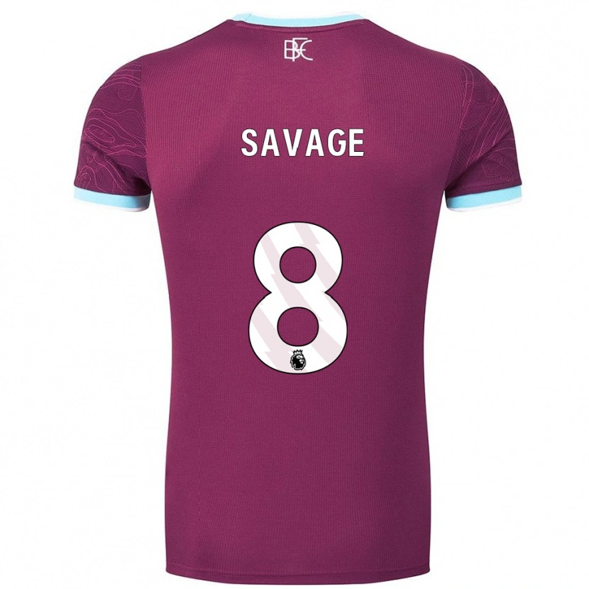 Danxen Kobiety Troy Savage #8 Burgundowo-Błękitny Domowa Koszulka 2025/26 Koszulki Klubowe