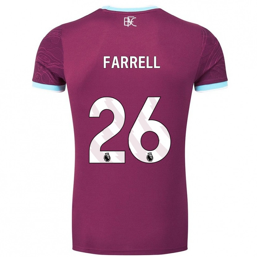 Danxen Kobiety Lucy Farrell #26 Burgundowo-Błękitny Domowa Koszulka 2025/26 Koszulki Klubowe