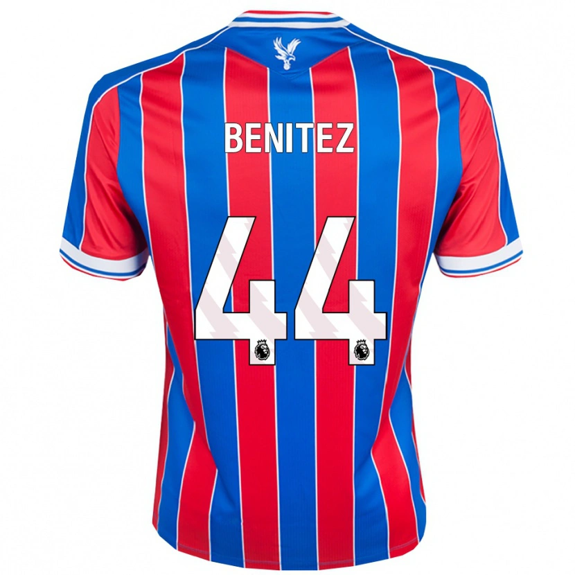 Danxen Kobiety Walter Benítez #44 Niebiesko-Czerwono-Biały Domowa Koszulka 2025/26 Koszulki Klubowe