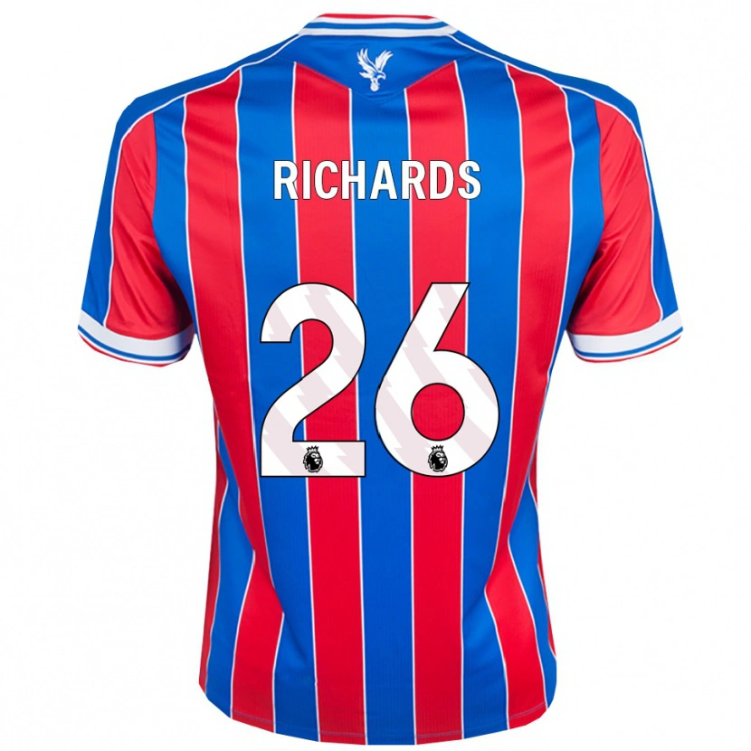Danxen Kobiety Chris Richards #26 Niebiesko-Czerwono-Biały Domowa Koszulka 2025/26 Koszulki Klubowe