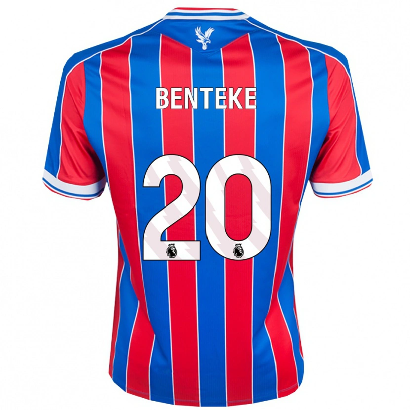 Danxen Kobiety Christian Benteke #20 Niebiesko-Czerwono-Biały Domowa Koszulka 2025/26 Koszulki Klubowe