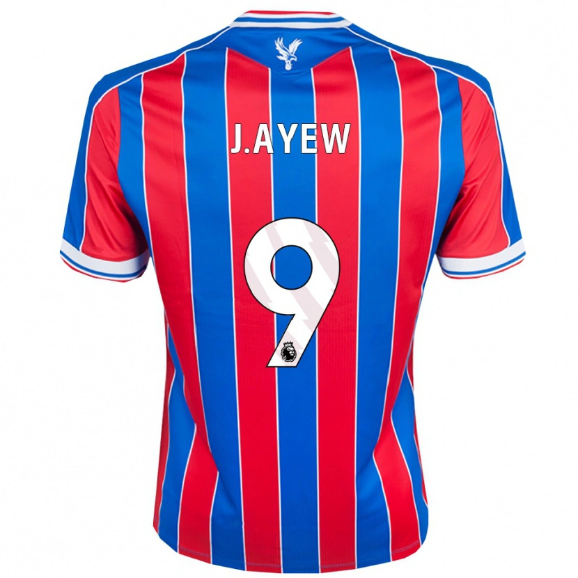 Danxen Kobiety Jordan Ayew #9 Niebiesko-Czerwono-Biały Domowa Koszulka 2025/26 Koszulki Klubowe