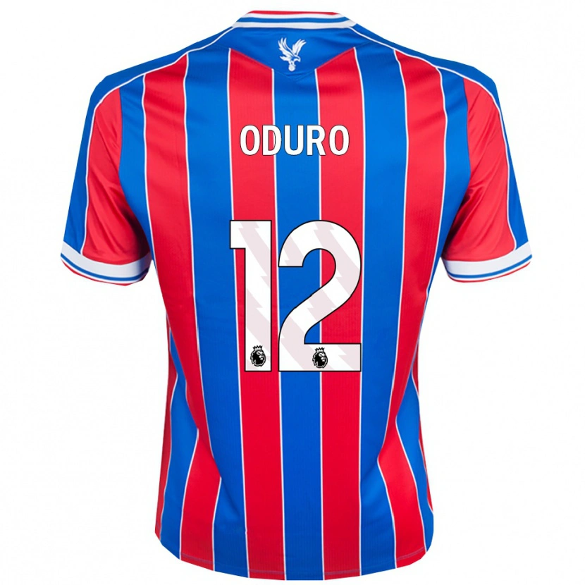 Danxen Kobiety Stuart Oduro #12 Niebiesko-Czerwono-Biały Domowa Koszulka 2025/26 Koszulki Klubowe
