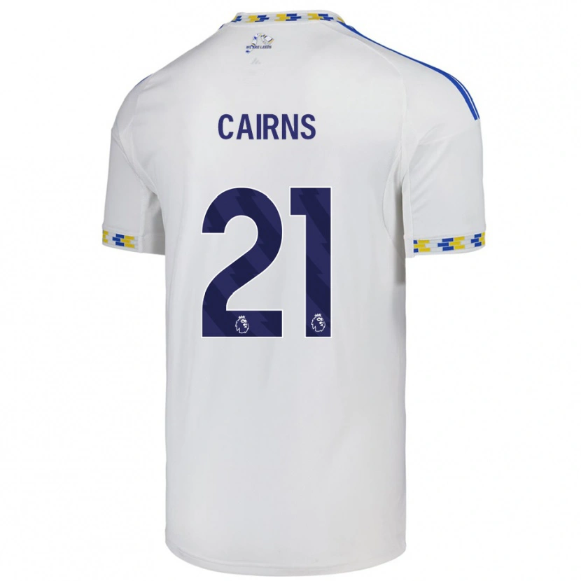 Danxen Kobiety Alex Cairns #21 Biało-Niebieski Domowa Koszulka 2025/26 Koszulki Klubowe