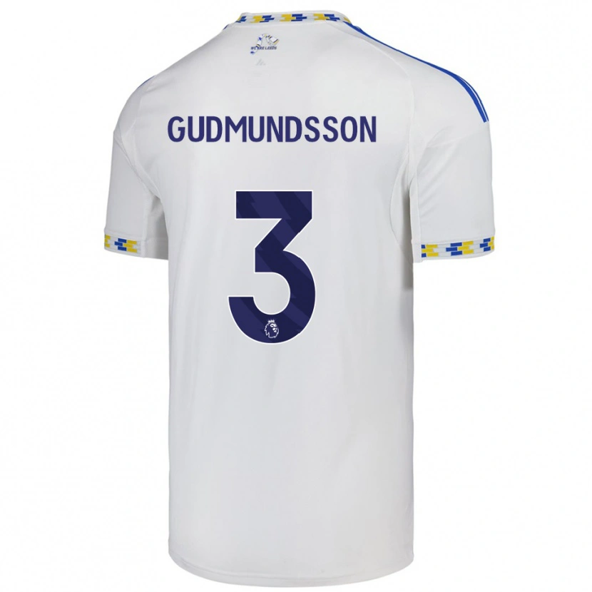 Danxen Kobiety Gabriel Gudmundsson #3 Biało-Niebieski Domowa Koszulka 2025/26 Koszulki Klubowe