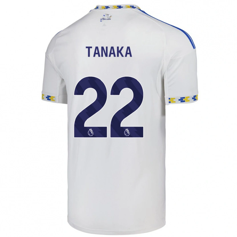 Danxen Kobiety Ao Tanaka #22 Biało-Niebieski Domowa Koszulka 2025/26 Koszulki Klubowe