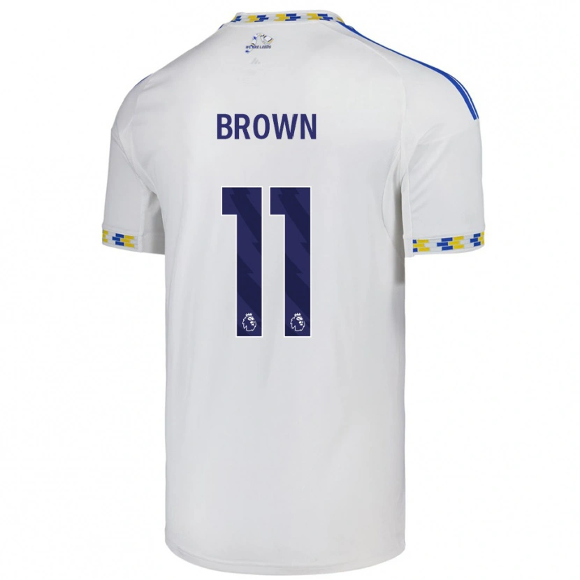 Danxen Kobiety Abbie Brown #11 Biało-Niebieski Domowa Koszulka 2025/26 Koszulki Klubowe