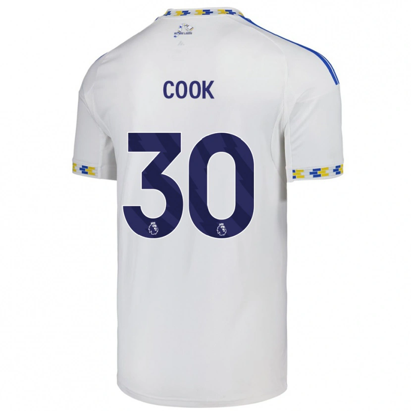 Danxen Kobiety Robbie Cook #30 Biało-Niebieski Domowa Koszulka 2025/26 Koszulki Klubowe