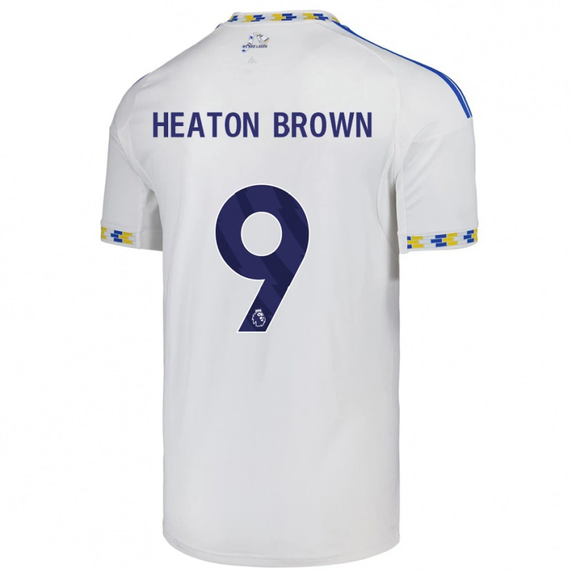Danxen Kobiety Heaton Brown #9 Biało-Niebieski Domowa Koszulka 2025/26 Koszulki Klubowe