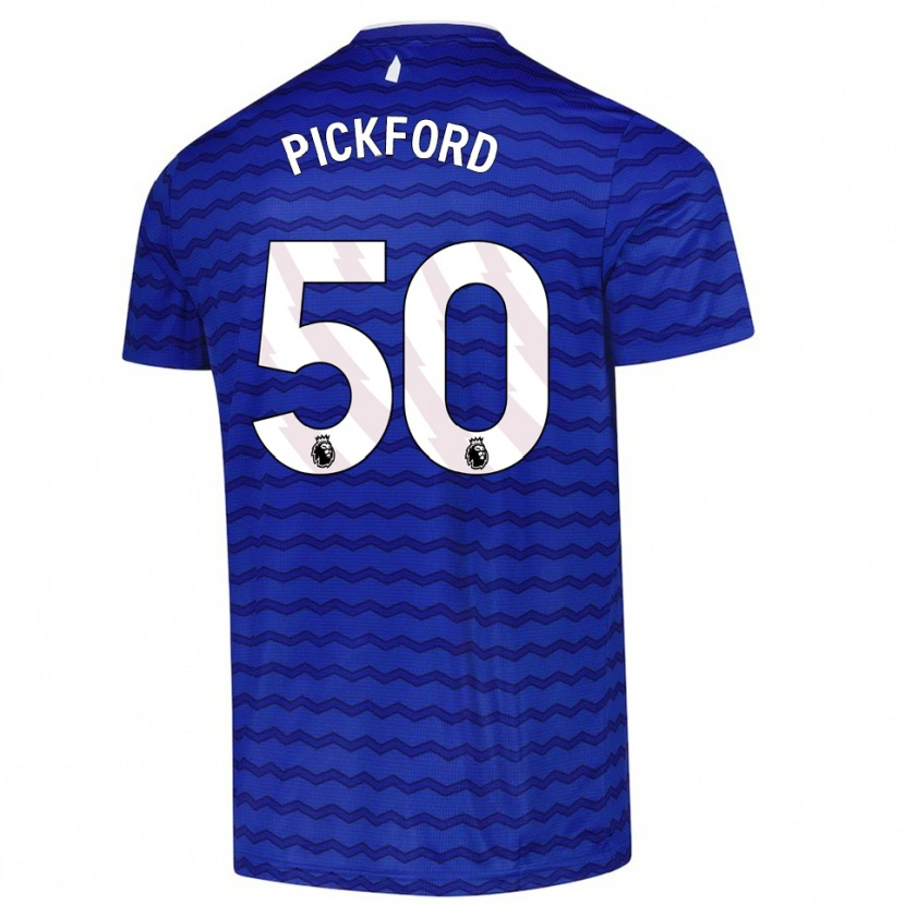 Danxen Kobiety George Pickford #50 Niebiesko-Granatowy Domowa Koszulka 2025/26 Koszulki Klubowe