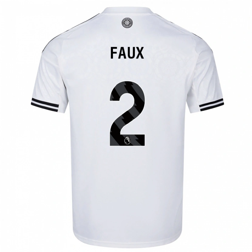 Danxen Kobiety Alex Faux #2 Biało-Czarny Domowa Koszulka 2025/26 Koszulki Klubowe