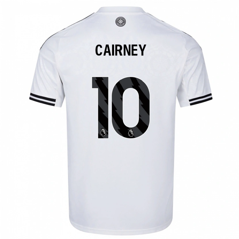 Danxen Kobiety Tom Cairney #10 Biało-Czarny Domowa Koszulka 2025/26 Koszulki Klubowe