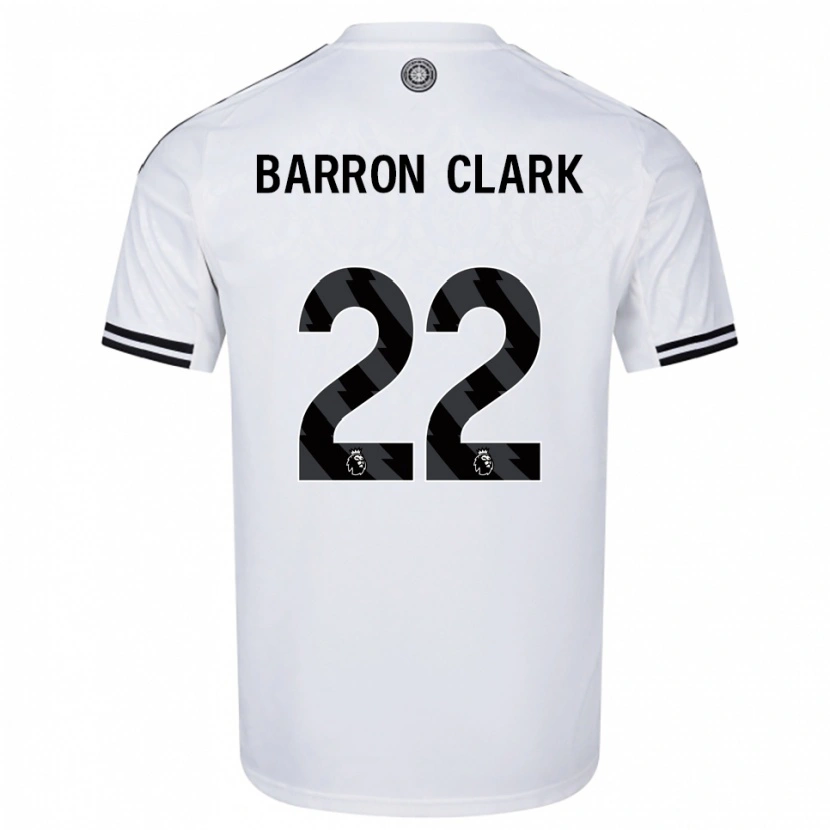 Danxen Kobiety Betty Barron-Clark #22 Biało-Czarny Domowa Koszulka 2025/26 Koszulki Klubowe