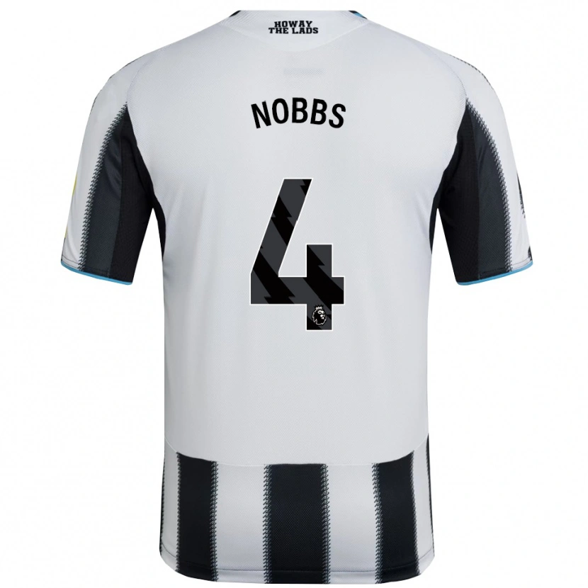 Danxen Kobiety Jordan Nobbs #4 Czarno-Biały Domowa Koszulka 2025/26 Koszulki Klubowe