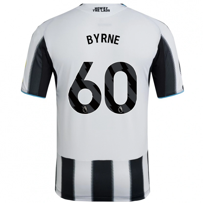 Danxen Kobiety Reece Byrne #60 Czarno-Biały Domowa Koszulka 2025/26 Koszulki Klubowe