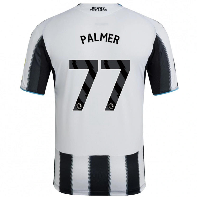 Danxen Kobiety Darren Palmer #77 Czarno-Biały Domowa Koszulka 2025/26 Koszulki Klubowe