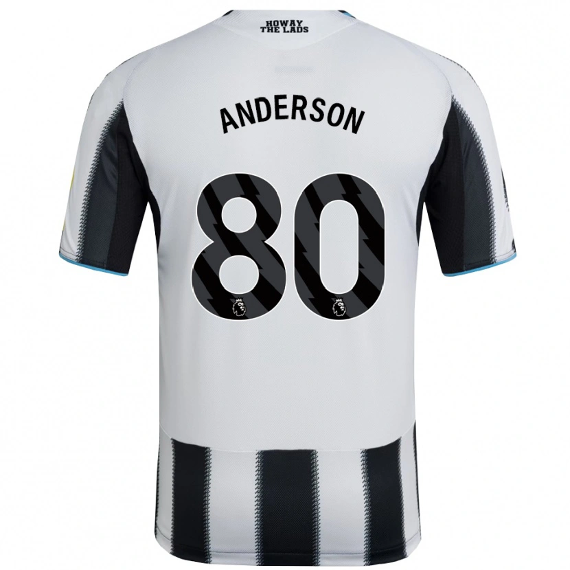 Danxen Kobiety Will Anderson #80 Czarno-Biały Domowa Koszulka 2025/26 Koszulki Klubowe