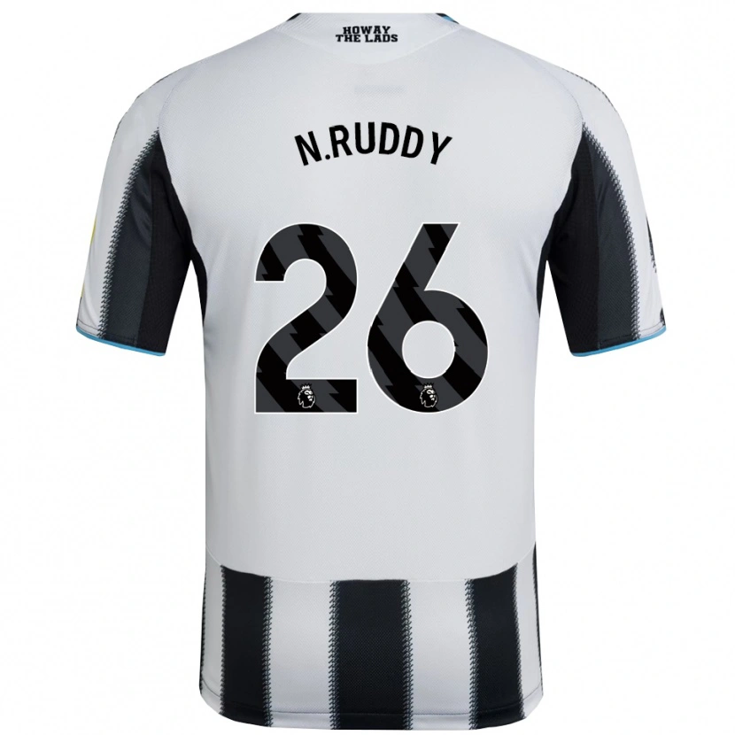 Danxen Kobiety John Ruddy #26 Czarno-Biały Domowa Koszulka 2025/26 Koszulki Klubowe