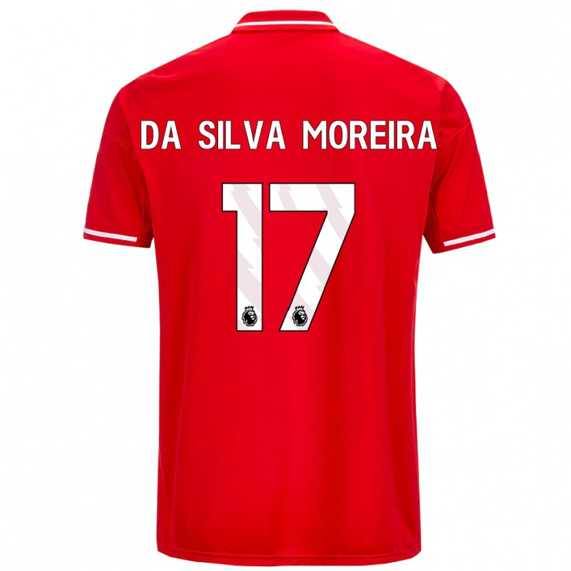 Danxen Kobiety Eric Da Silva Moreira #17 Czerwono-Biały Domowa Koszulka 2025/26 Koszulki Klubowe