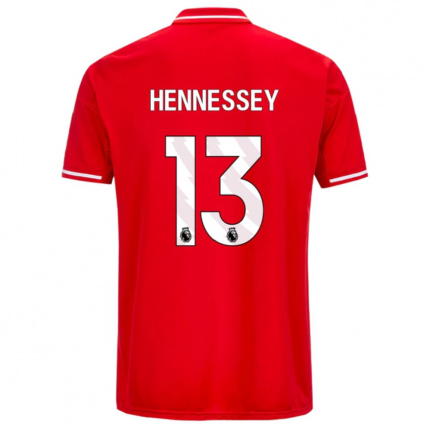Danxen Kobiety Wayne Hennessey #13 Czerwono-Biały Domowa Koszulka 2025/26 Koszulki Klubowe
