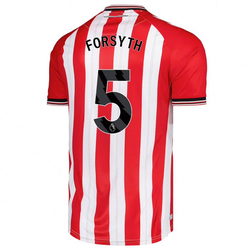 Danxen Kobiety Charlie Hamilton-Forsyth #5 Czerwono-Biały Domowa Koszulka 2025/26 Koszulki Klubowe