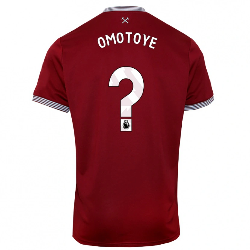 Danxen Kobiety Tyrone Omotoye #0 Burgundowo-Biały Domowa Koszulka 2025/26 Koszulki Klubowe