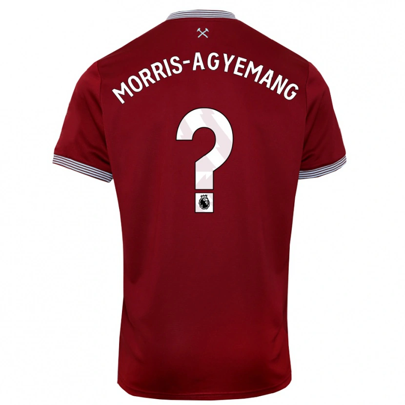 Danxen Kobiety Reggie Morris-Agyemang #0 Burgundowo-Biały Domowa Koszulka 2025/26 Koszulki Klubowe