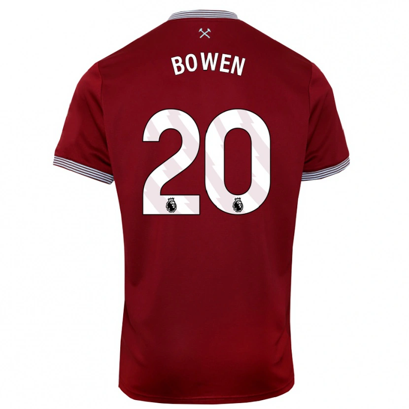 Danxen Kobiety Jarrod Bowen #20 Burgundowo-Biały Domowa Koszulka 2025/26 Koszulki Klubowe