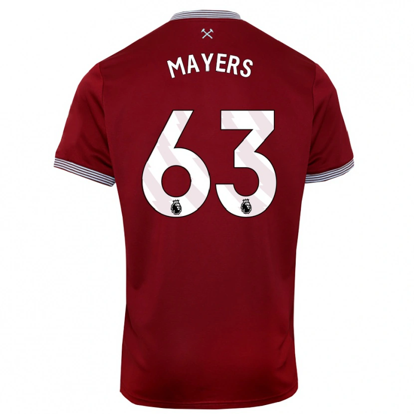 Danxen Kobiety Ezra Mayers #63 Burgundowo-Biały Domowa Koszulka 2025/26 Koszulki Klubowe