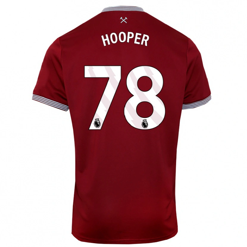 Danxen Kobiety Finley Hooper #78 Burgundowo-Biały Domowa Koszulka 2025/26 Koszulki Klubowe