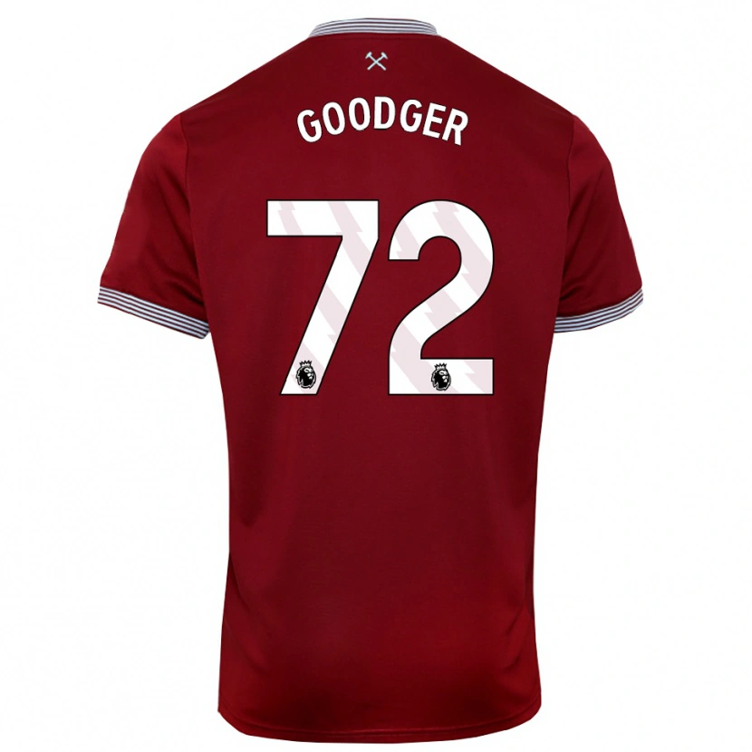 Danxen Kobiety Tommy Goodger #72 Burgundowo-Biały Domowa Koszulka 2025/26 Koszulki Klubowe