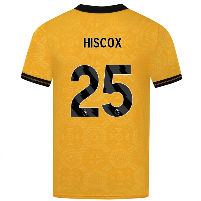Danxen Kobiety Amelia Hiscox #25 Żółto-Czarny Domowa Koszulka 2025/26 Koszulki Klubowe