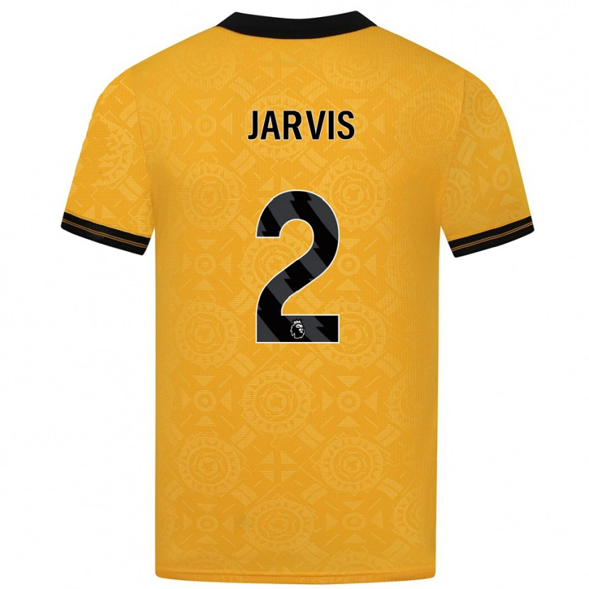 Danxen Kobiety Ryan Jarvis #2 Żółto-Czarny Domowa Koszulka 2025/26 Koszulki Klubowe