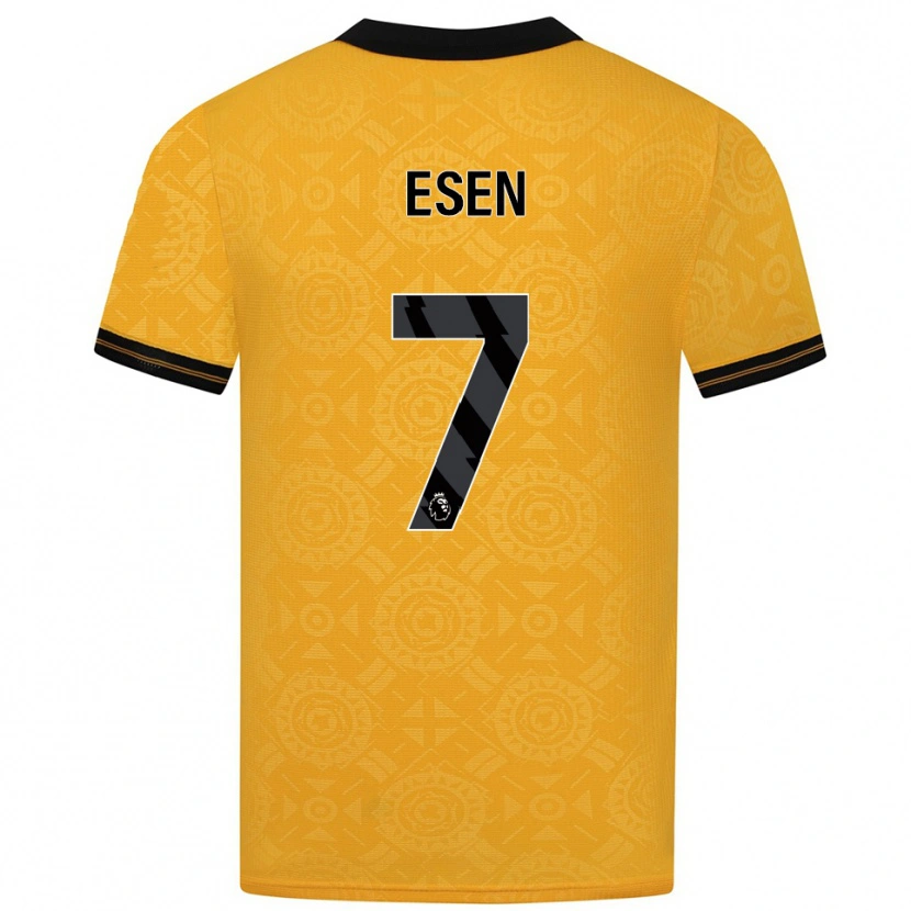 Danxen Kobiety Josh Esen #7 Żółto-Czarny Domowa Koszulka 2025/26 Koszulki Klubowe
