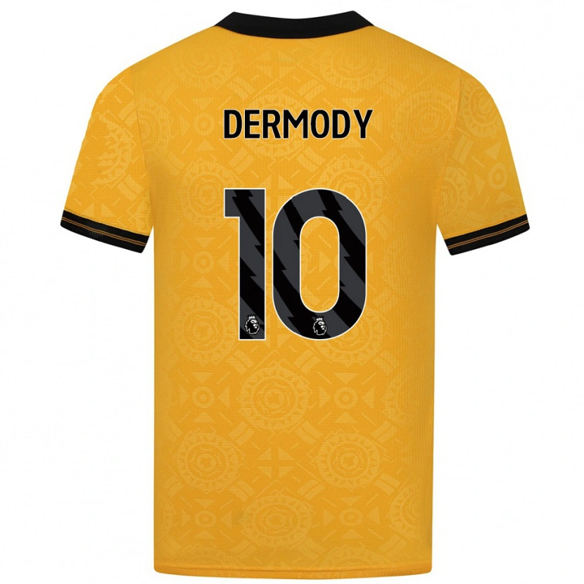 Danxen Kobiety Helen Dermody #10 Żółto-Czarny Domowa Koszulka 2025/26 Koszulki Klubowe
