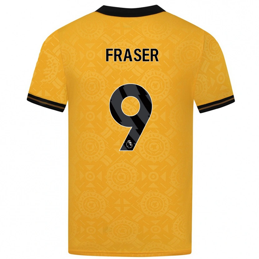 Danxen Kobiety Nathan Fraser #9 Żółto-Czarny Domowa Koszulka 2025/26 Koszulki Klubowe
