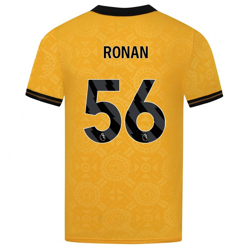 Danxen Kobiety Connor Ronan #56 Żółto-Czarny Domowa Koszulka 2025/26 Koszulki Klubowe