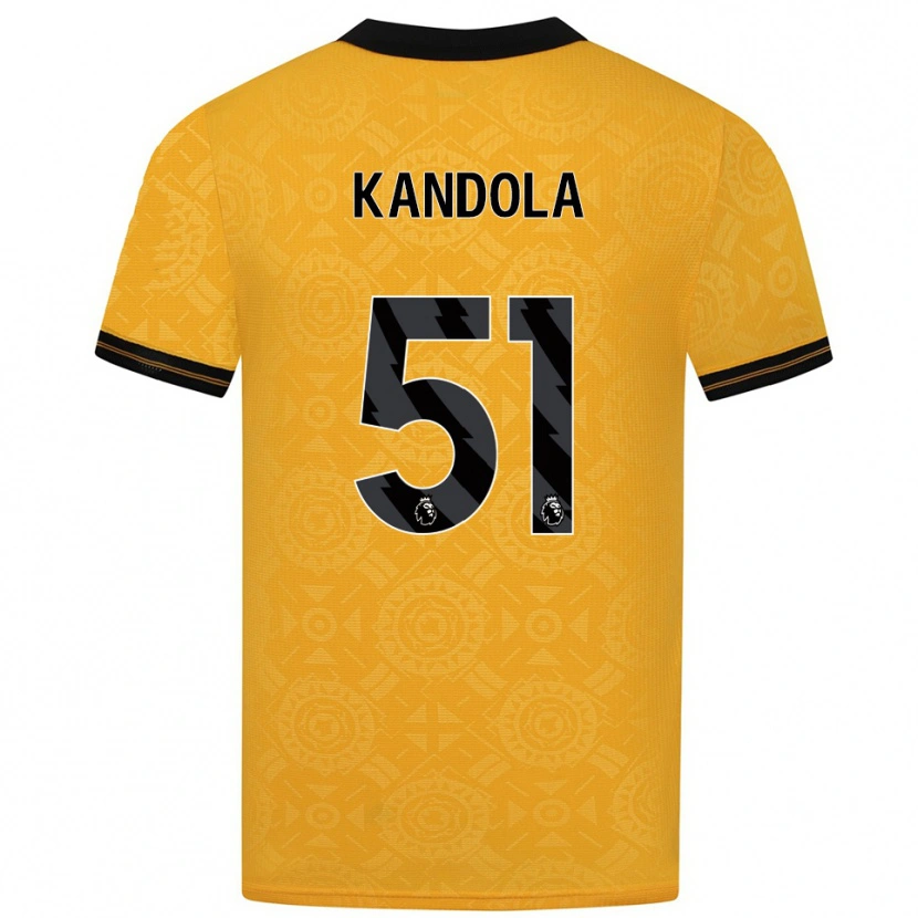 Danxen Kobiety Kam Kandola #51 Żółto-Czarny Domowa Koszulka 2025/26 Koszulki Klubowe